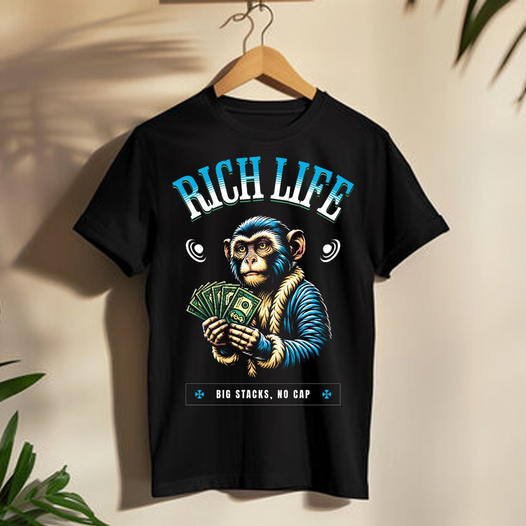 Rich Life Monkey T-Shirt